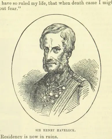 British general from "[Pictorial tour round India; with remarks on India past and present, alleged and true causes of Indian poverty, supposed or real, twelve means available for promoting the wealth of the country, etc.]".