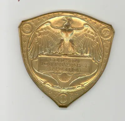 Guldmedalj, "Louisiana Purchase Exposition, St. Louis, USA 1904"