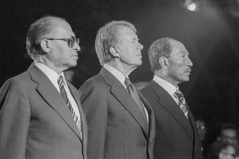 Begin, Carter and Sadat at Camp David 1978